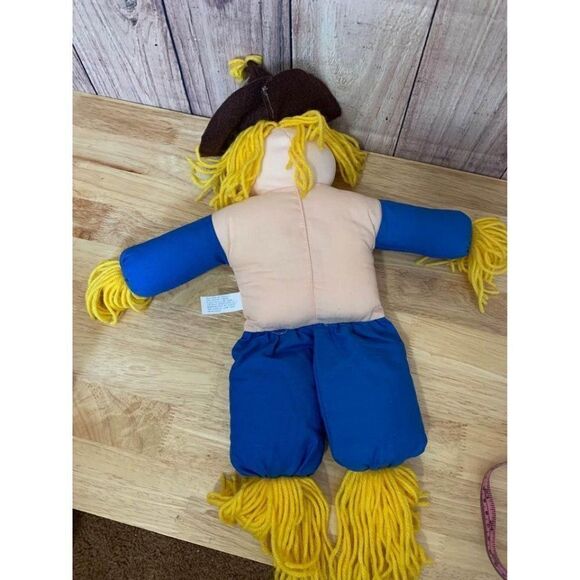 Vintage 1988 Jolly USA Toys Cloth Scarecrow 18” - Picture 3 of 6